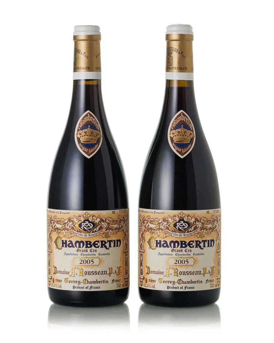 Domaine Armand Rousseau Chambertin, 2005 (2x 750ml): Domaine Armand Rousseau Chambertin, 2005 (2x 750ml) Region: Burgundy For further information on this lot please visit Bonhams.com For further information about this lot please visit the lot listing