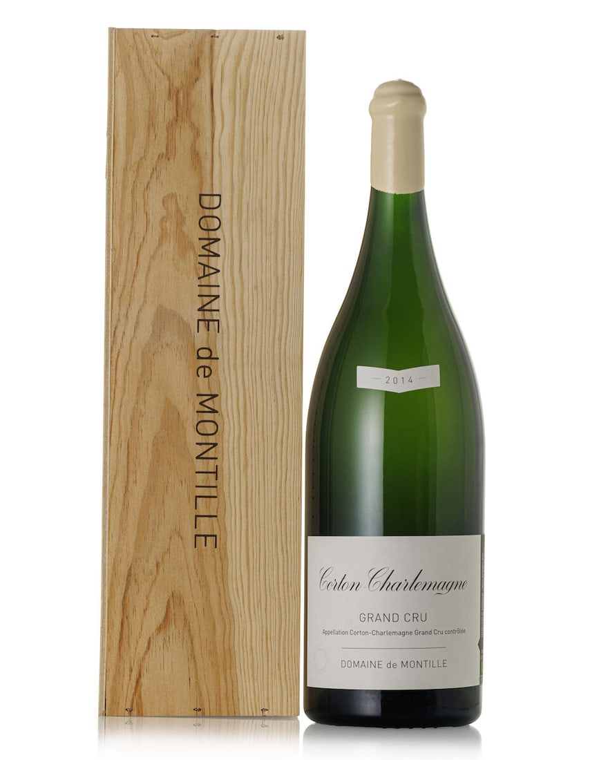 Domaine de Montille Corton Charlemagne, 2014 (1x 3L): Domaine de Montille Corton Charlemagne, 2014 (1x 3L) Region: Burgundy Capsule: slightly cracked Label: slightly bin-soiled Packaging: owc For further information on this lot please visit Bonhams.com F