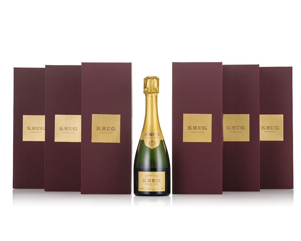 Krug Grande Cuvée, NV (6x 375ml): Krug Grande Cuvée, NV (6x 375ml) Region: Champagne Packaging: 6x original gift boxes in oc6 Miscellaneous: Krug ID shows 169ème, 2013 base year For further information on this lot please vis