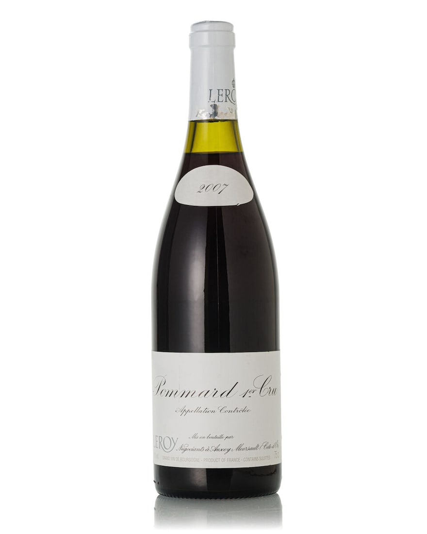 Maison Leroy Pommard 1er Cru, 2007 (1x 750ml): Maison Leroy Pommard 1er Cru, 2007 (1x 750ml) Region: Burgundy Capsule: slightly scuffed Label: nicked Miscellaneous: great colour For further information on this lot please visit Bonhams.com For furt
