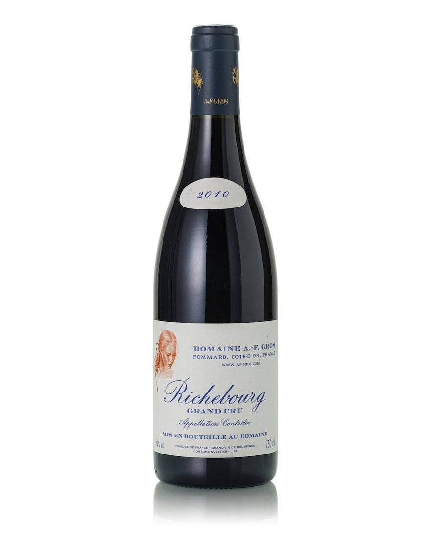 A. F. Gros Richebourg, 2010 (1x 750ml): A. F. Gros Richebourg, 2010 (1x 750ml) Region: Burgundy Label: slightly stained For further information on this lot please visit Bonhams.com For further information about this lot please