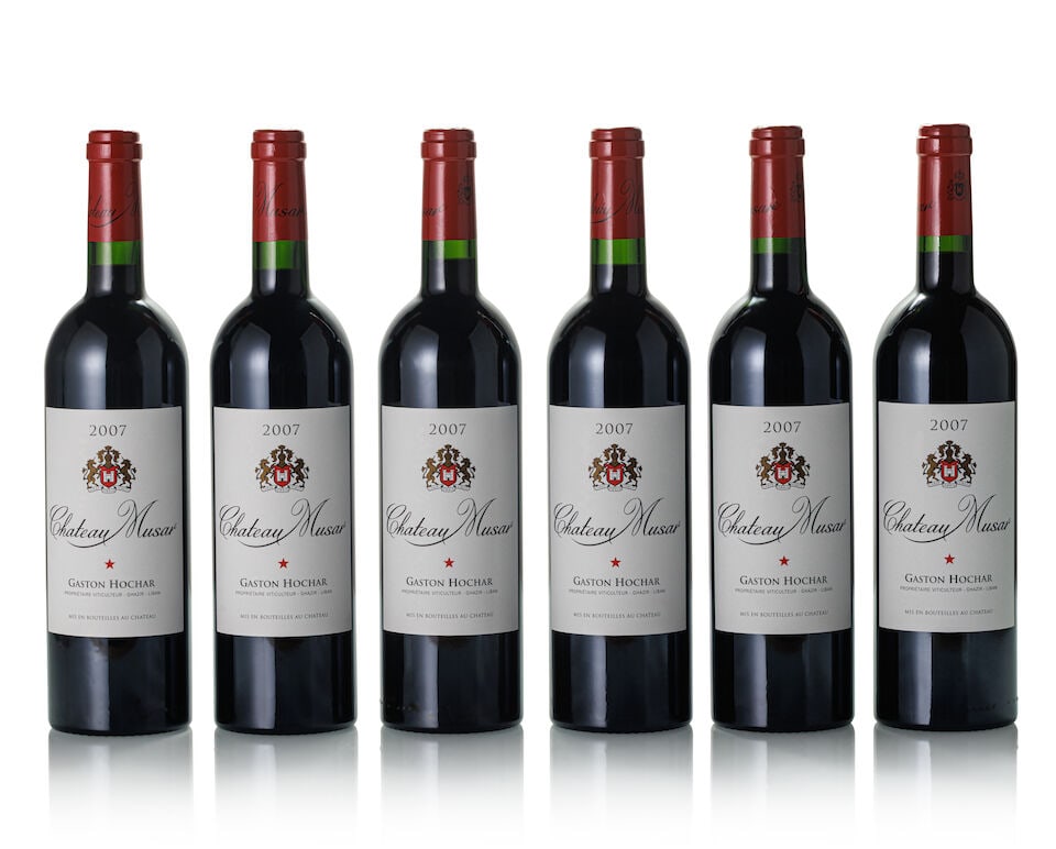 Château Musar Red, 2007 (6x 750ml): Château Musar Red, 2007 (6x 750ml) Region: Lebannon Packaging: oc Lot to be sold without reserve. For further information on this lot please visit Bonhams.com For further information about this l