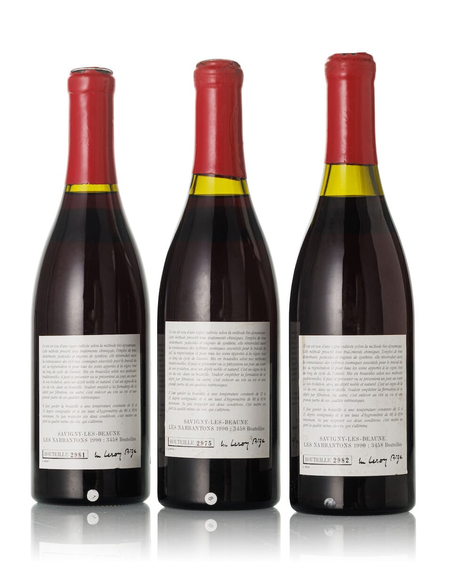 Domaine Leroy Savigny-lès-Beaune Les Narbantons, 1990 (3x 750ml) - 2