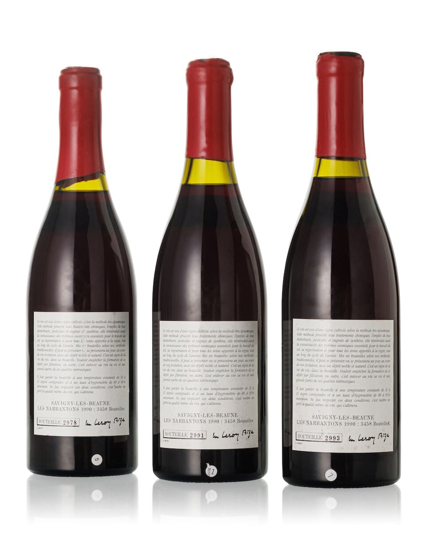Domaine Leroy Savigny-lès-Beaune Les Narbantons, 1990 (3x 750ml) - 2