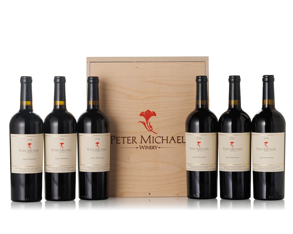Peter Michael Les Pavots, 2018 (6x 750ml): Peter Michael Les Pavots, 2018 (6x 750ml) Region: United States Packaging: owc For further information on this lot please visit Bonhams.com For further information about this lot please visit the