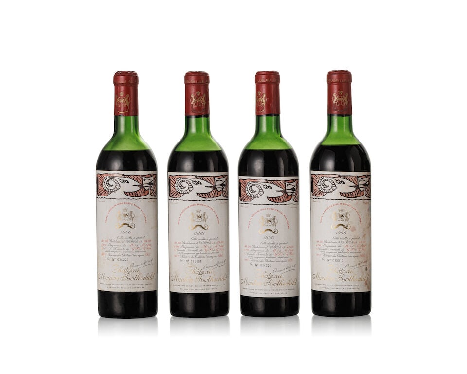 Château Mouton Rothschild, 1966 (10x 750ml) - 2