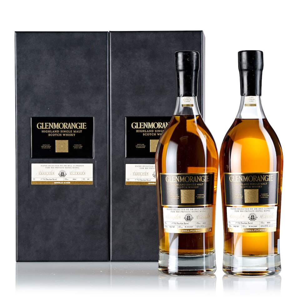 Glenmorangie 30 Year Old Cask #6872 (2x 700ml): Glenmorangie 30 Year Old Cask #6872 (2x 700ml) Region: Highland Capsule: embossed wax capsule Label: good labelling Packaging: 2x in original carton Alcohol content: 43.2% ABV Notes: Rare Cask. Bottle