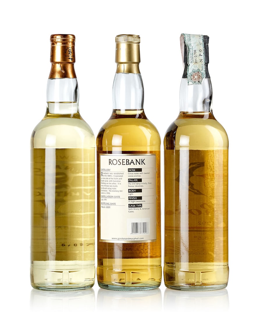 Rosebank Cask #1371, 1992 (1x 700ml) Rosebank 16 Year Old Cask #1510+12, 1990 (1x 700ml) Roseban... - 2