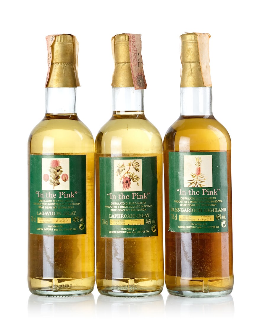 Glen Garioch 'In The Pink', 1966 (1x 700ml) Laphroaig 'In The Pink' Cask #11685, 1990 (1x 700ml)... - 2