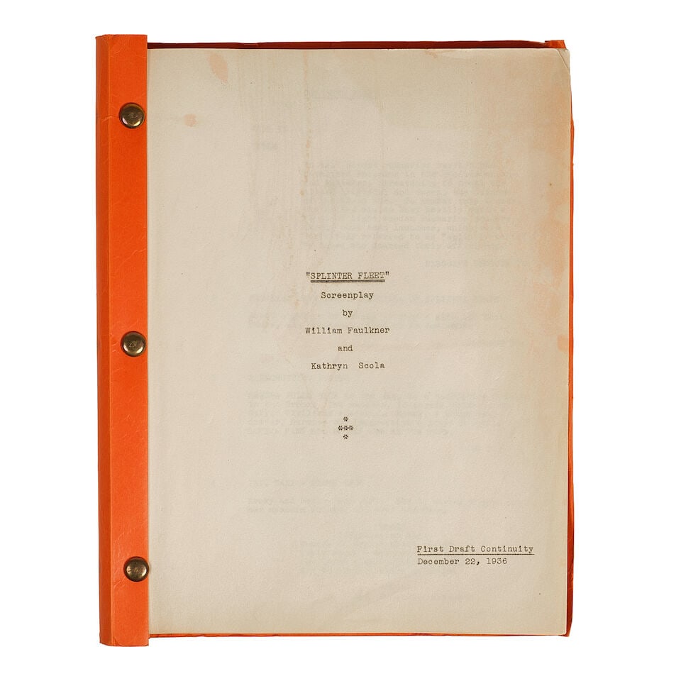 Splinter Fleet: Two Screenplays, 20th Century Fox, 1938, (1 of 3)
