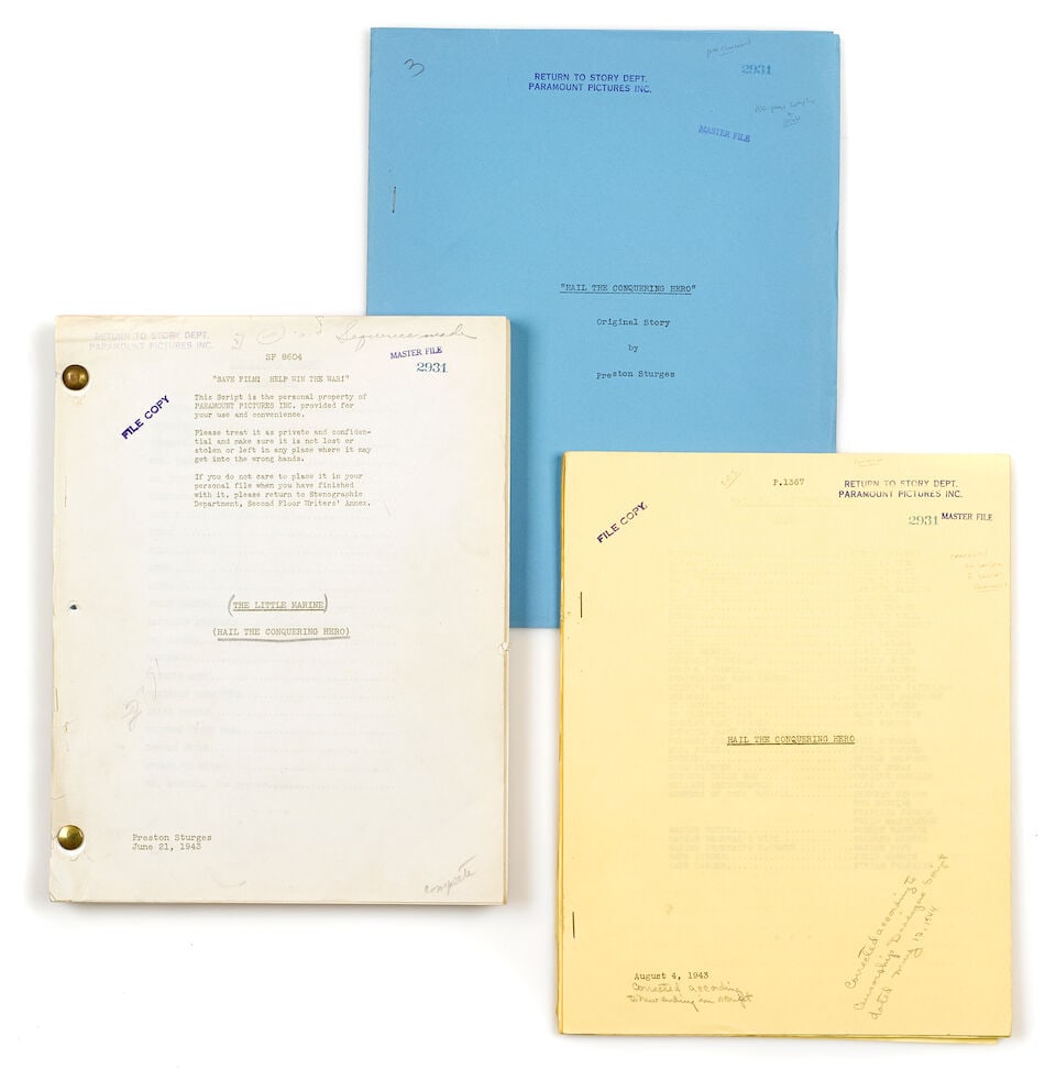 Hail the Conquering Hero: A Group of Documents, Paramount Pictures, 1944 (1 of 1)