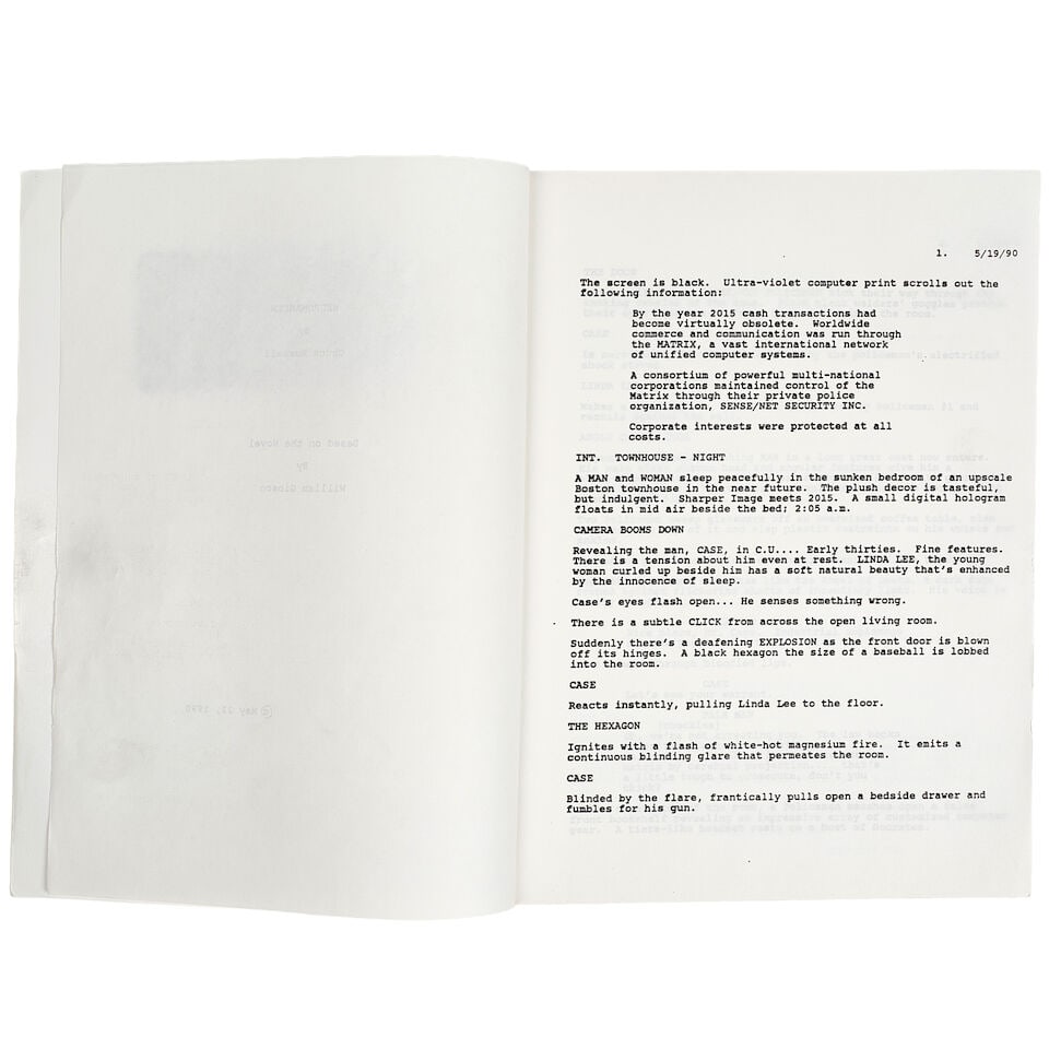 Neuromancer: Unproduced Screenplay 1990, - 2