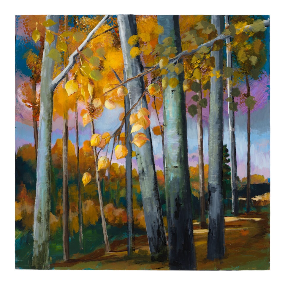 Gene Hackman (1930-2025)Untitled Forest Landscape: Gene Hackman (1930-2025) Untitled Forest Landscape unsigned oil on board 36 x 36in Footnotes: Provenance The Estate of Gene Hackman Lot to be sold without reserve. This lot is subject to the following