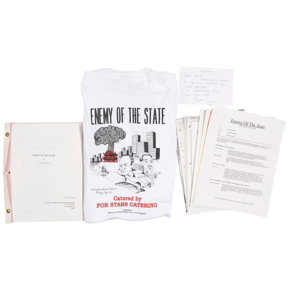 Gene Hackman: A Group Of Enemy of the State Material, Touchstone, 2001, Qty. - 2