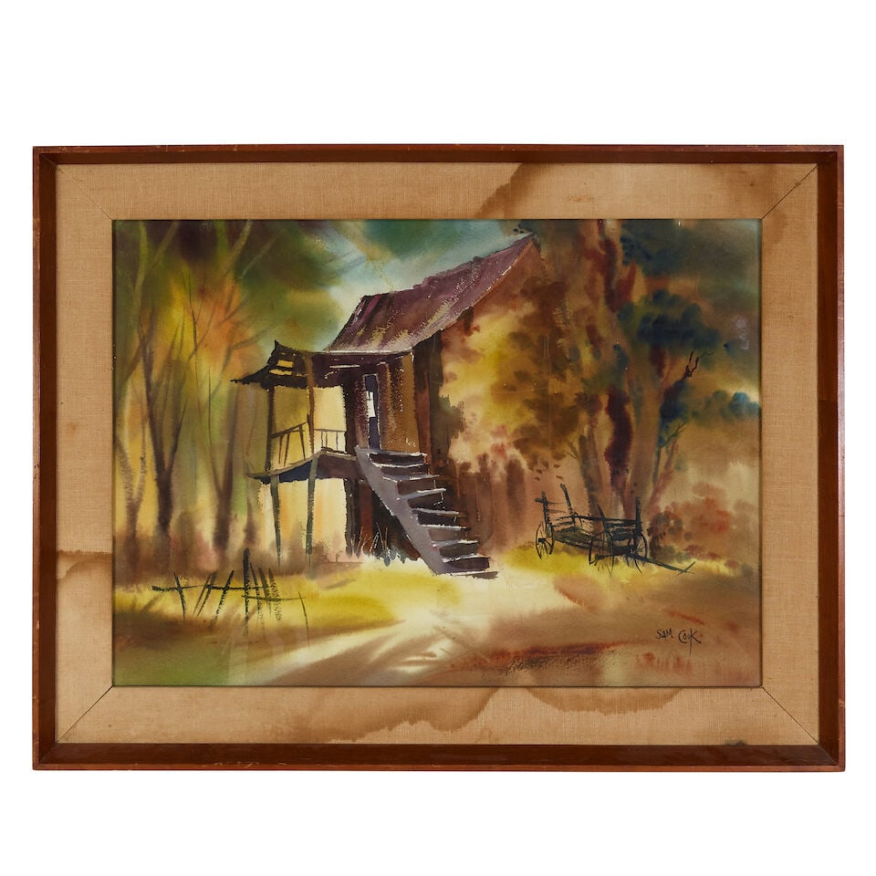 Sam Cook (1917-1999): Two Paintings From Clark Gable's Estate - 2