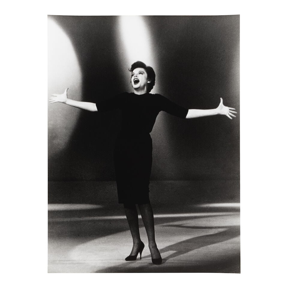 Roddy McDowall (1928-1998); Selected Images of Judy Garland Performing on 'The Judy Garland Show';: Roddy McDowall (1928-1998) Selected Images of Judy Garland Performing on 'The Judy Garland Show', 1963 Four black and white photographs, printed later; each with the photographer's credit/copyright la
