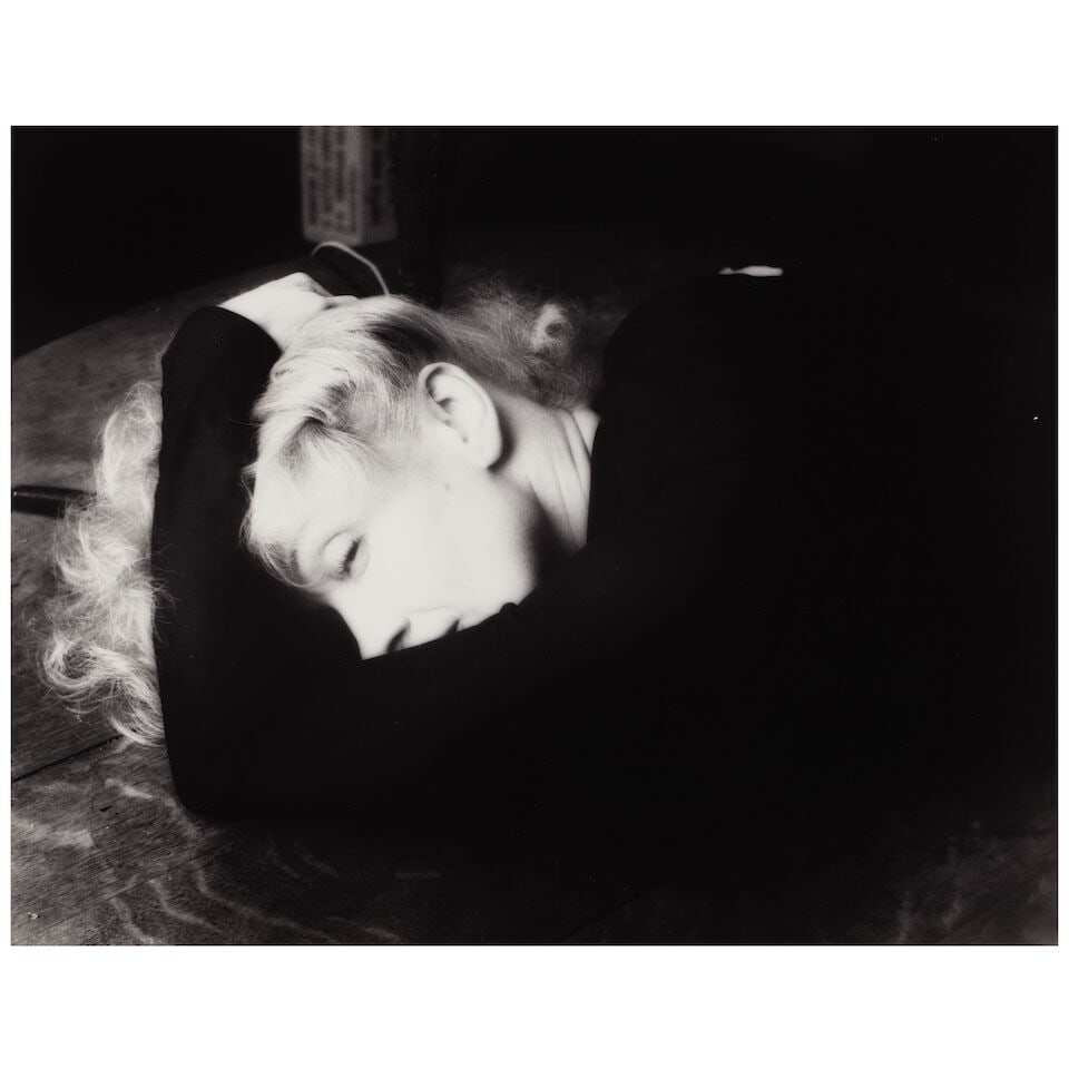 Milton H. Greene (1922-1985); Marlene Dietrich;: Milton H. Greene (1922-1985) Marlene Dietrich, 1952 Gelatin silver print, printed 1977; the photographer's copyright/reproduction rights stamp, signed, dated, and editioned 'A/P 14/25' in pencil on th
