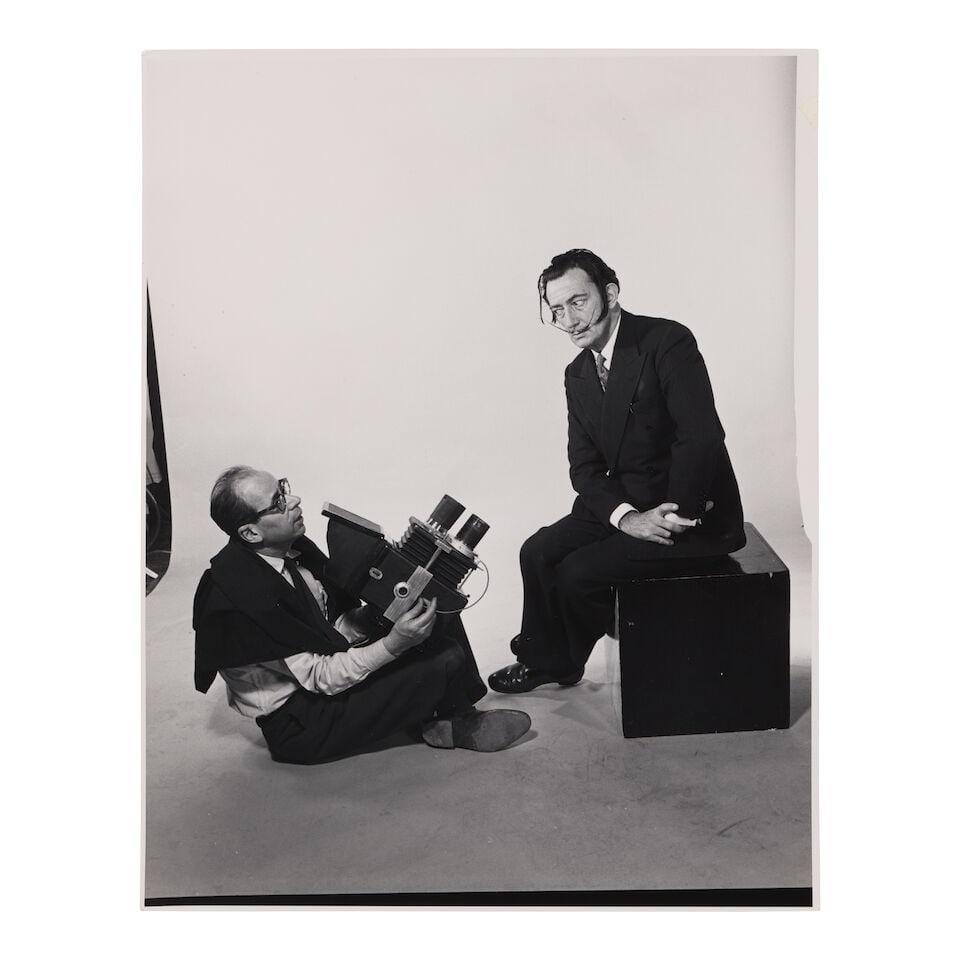 Philippe Halsman (1906-1979); Philippe Halsman Photographing Salvador Dalí; - 2