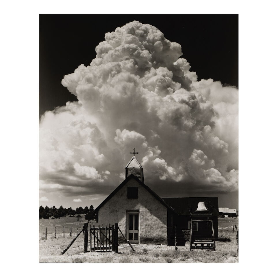 Ernest Knee (1907-1982); Selected Images of New Mexico (comprising 'Truchas' and 'La Manga');: Ernest Knee (1907-1982) Selected Images of New Mexico (comprising 'Truchas' and 'La Manga'), c. 1935-41 Two gelatin silver prints; each signed in pencil, 'La Manga' titled, dated, and editioned '10/50