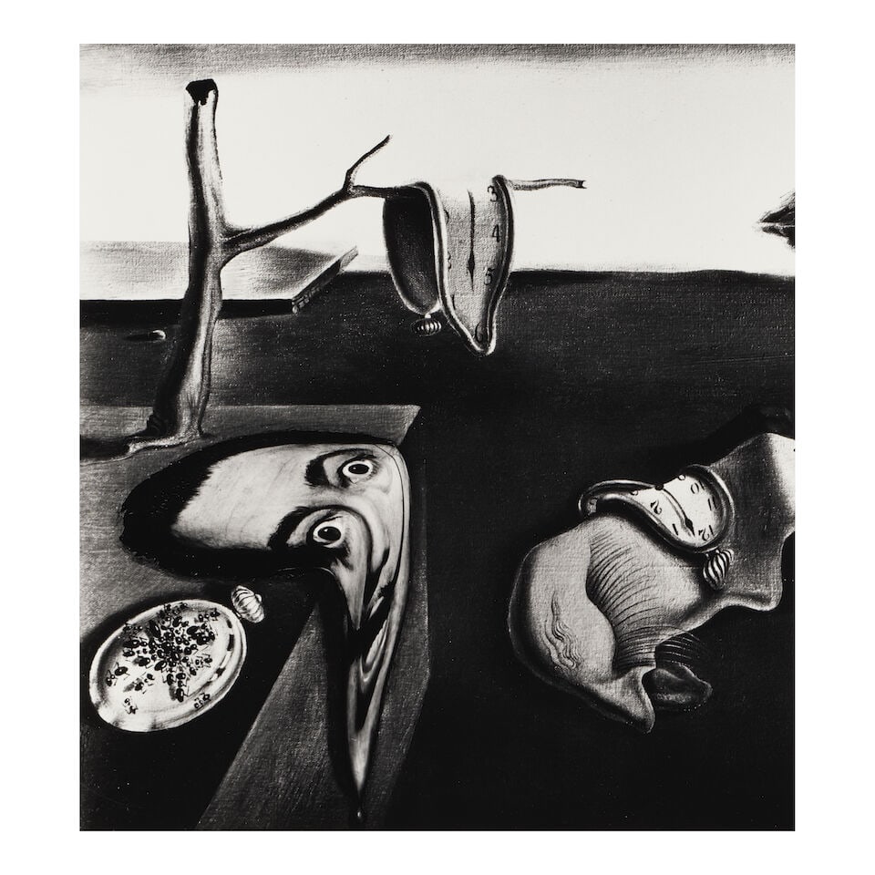 Philippe Halsman (1906-1979); Le Surrealisme C'est Moi;: Philippe Halsman (1906-1979) Le Surrealisme C'est Moi, 1954 Gelatin silver print, printed later; signed in pencil and the photographer's copyright stamp on the reverse. 11 1/4 x 10 1/4 in. (28.5 x 26