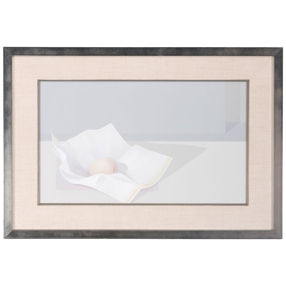 HELEN LUNDEBERG (1908-1999) Still Life with One Fruit, 1975 (This work is registered in The Feit... - 2