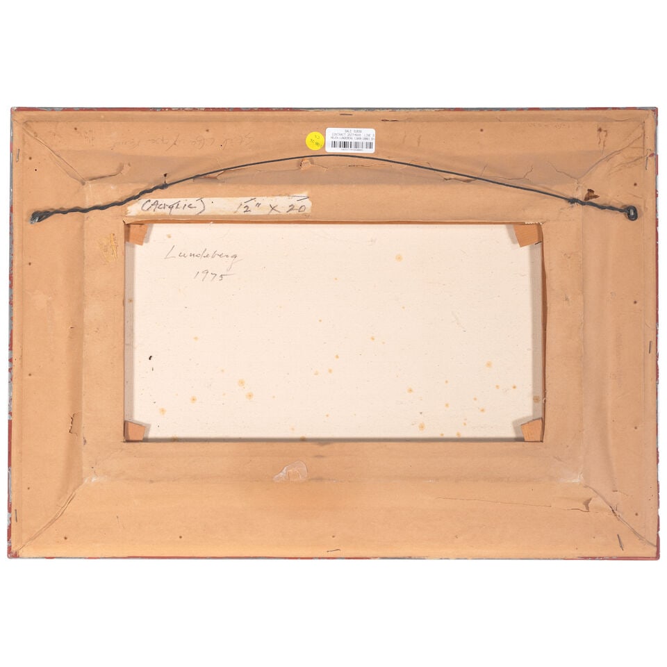 HELEN LUNDEBERG (1908-1999) Still Life with One Fruit, 1975 (This work is registered in The Feit... - 3