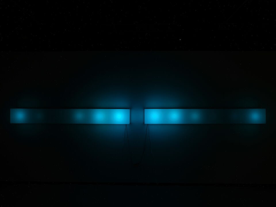 LEO VILLAREAL (B. 1967) Open Air (Blue), 2002 (This work is unique.) - 2