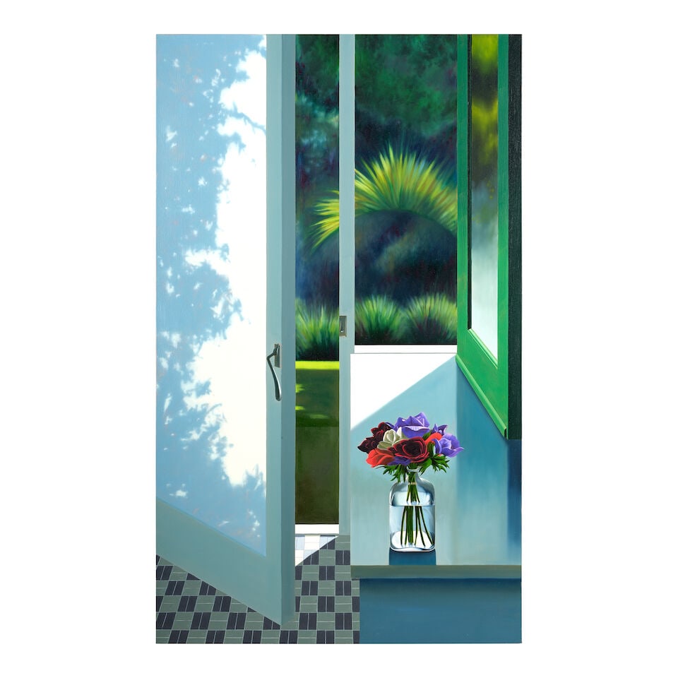 BRUCE COHEN (B.1953) Untitled (Foliage through a Shade #2), 2011: BRUCE COHEN (B.1953) Untitled (Foliage through a Shade #2), 2011 signed 'Bruce Cohen' (on the reverse) oil on canvas 60 x 36 in. 152.4 x 91.4 cm. Footnotes: Provenance Louis Stern Fine Arts, Los Angel