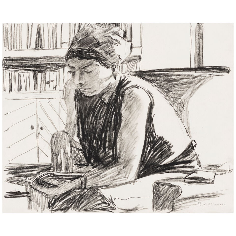 PAUL WONNER (1920-2008) Untitled, 1964: PAUL WONNER (1920-2008) Untitled, 1964 signed 'Paul Wonner' (lower right); signed again and dated 'Paul Wonner 1964' (on the reverse) charcoal on paper 14 x 17 in. 35.6 x 43.2 cm. Footnotes: Provenanc