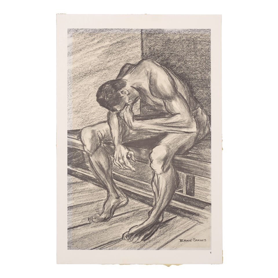 ERNIE BARNES (1938-2009) Untitled, circa 1964 (This work will be included in the forthcoming Ern... - 7