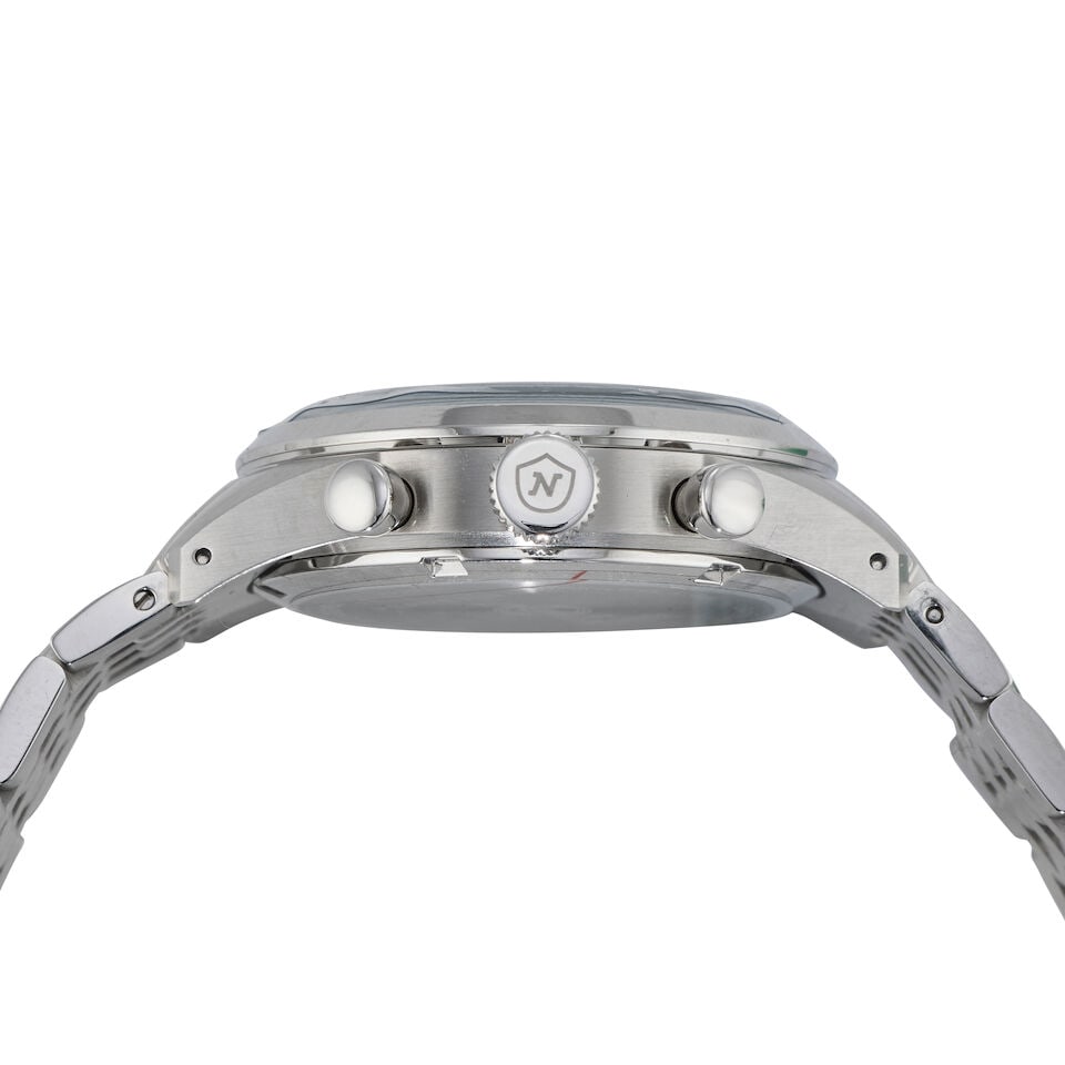 Nivada Grenchen for Perpétuel. A Limited Edition stainless steel meca-quartz calendar brace... - 3