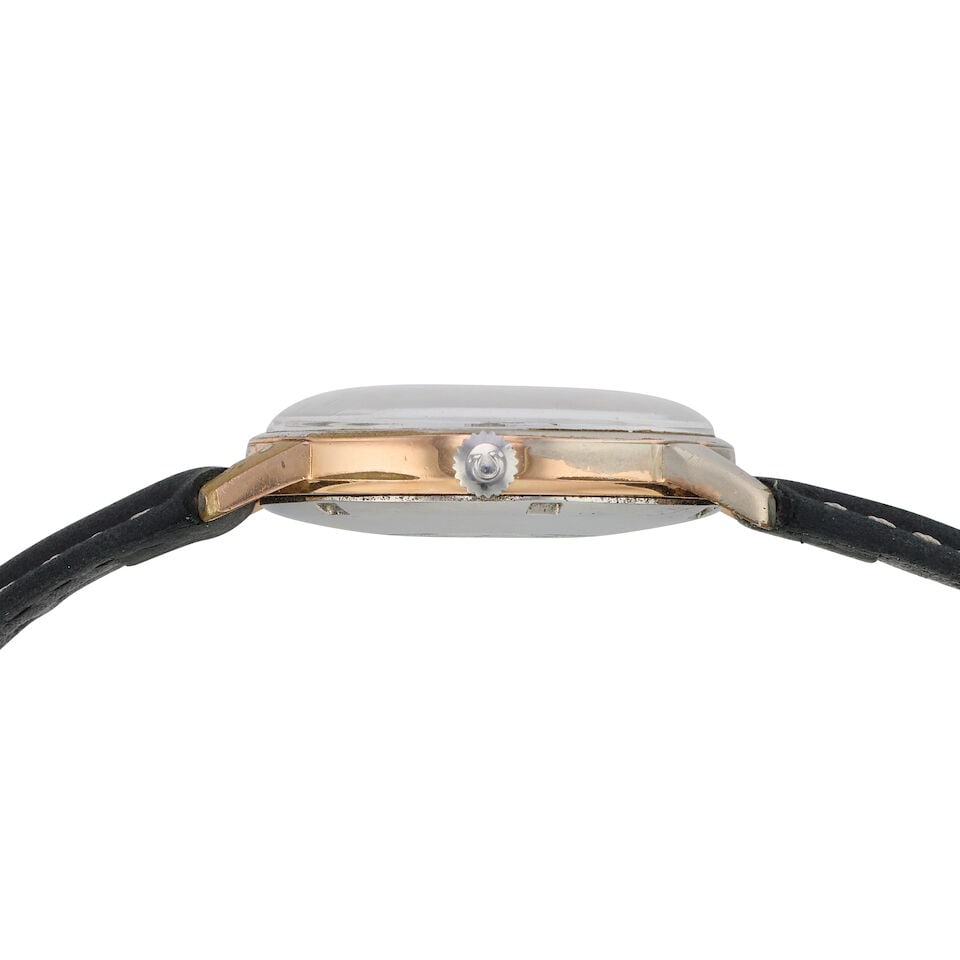 Omega. A gold plated and stainless steel automatic calendar wristwatch Seamaster , Ref: 166.00... - 2