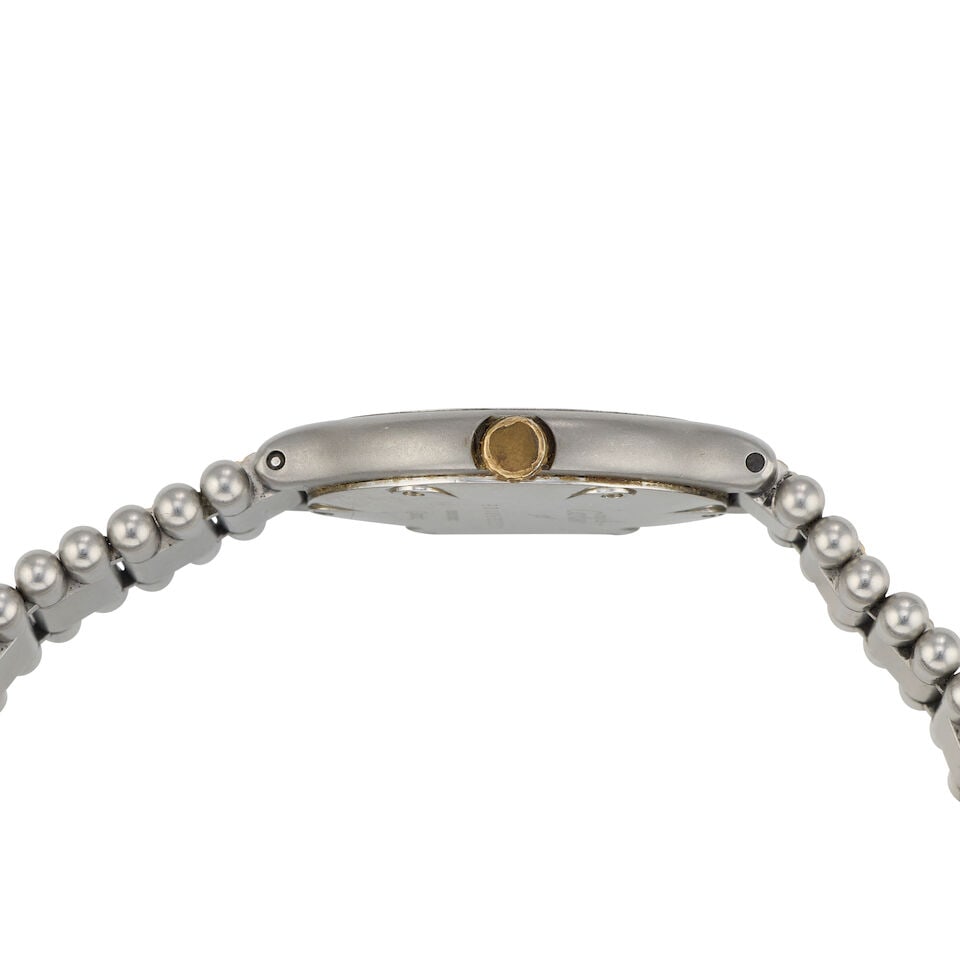 Cartier. A stainless steel and gold quartz bracelet watch Must de Cartier 21 , Circa 1998 - 3