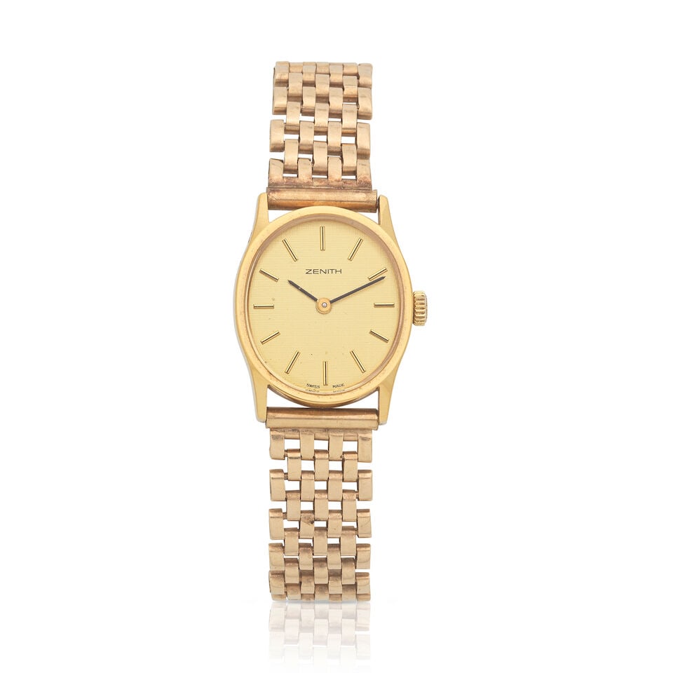 Zenith. A lady's gold plated manual wind bracelet watch Circa 1990 (1 of 3)