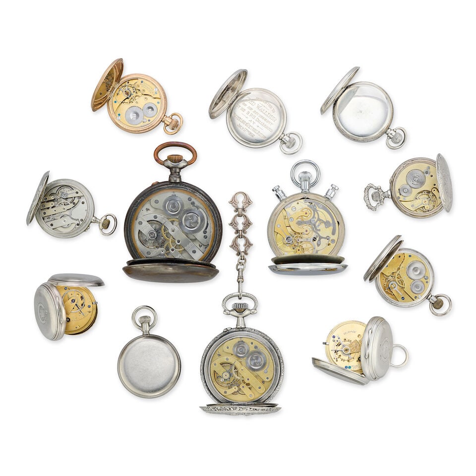 A lot of 12 pocket watches (12) Various dates - 2