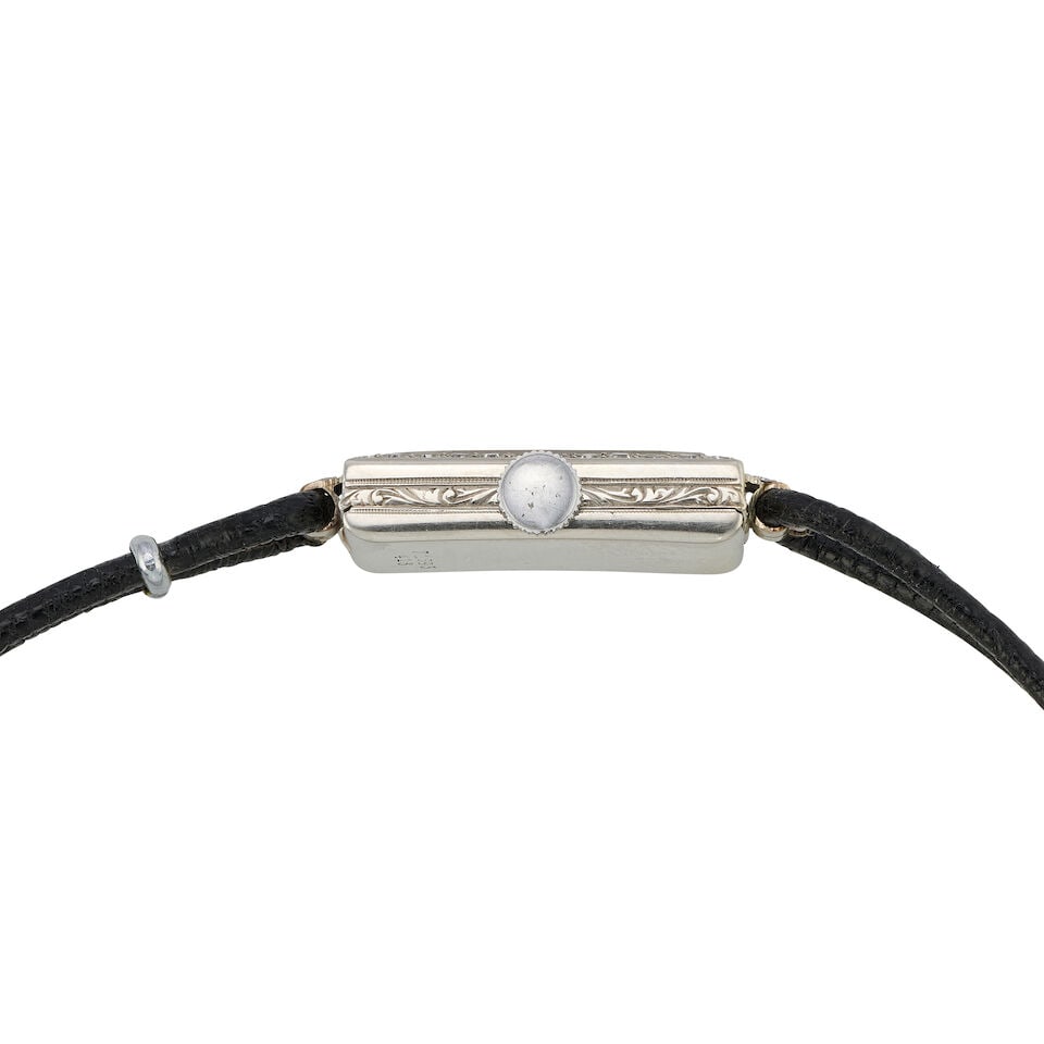 Rolex. An 18K white gold and diamond set manual wind wristwatch Glasgow import mark for 1930 - 2