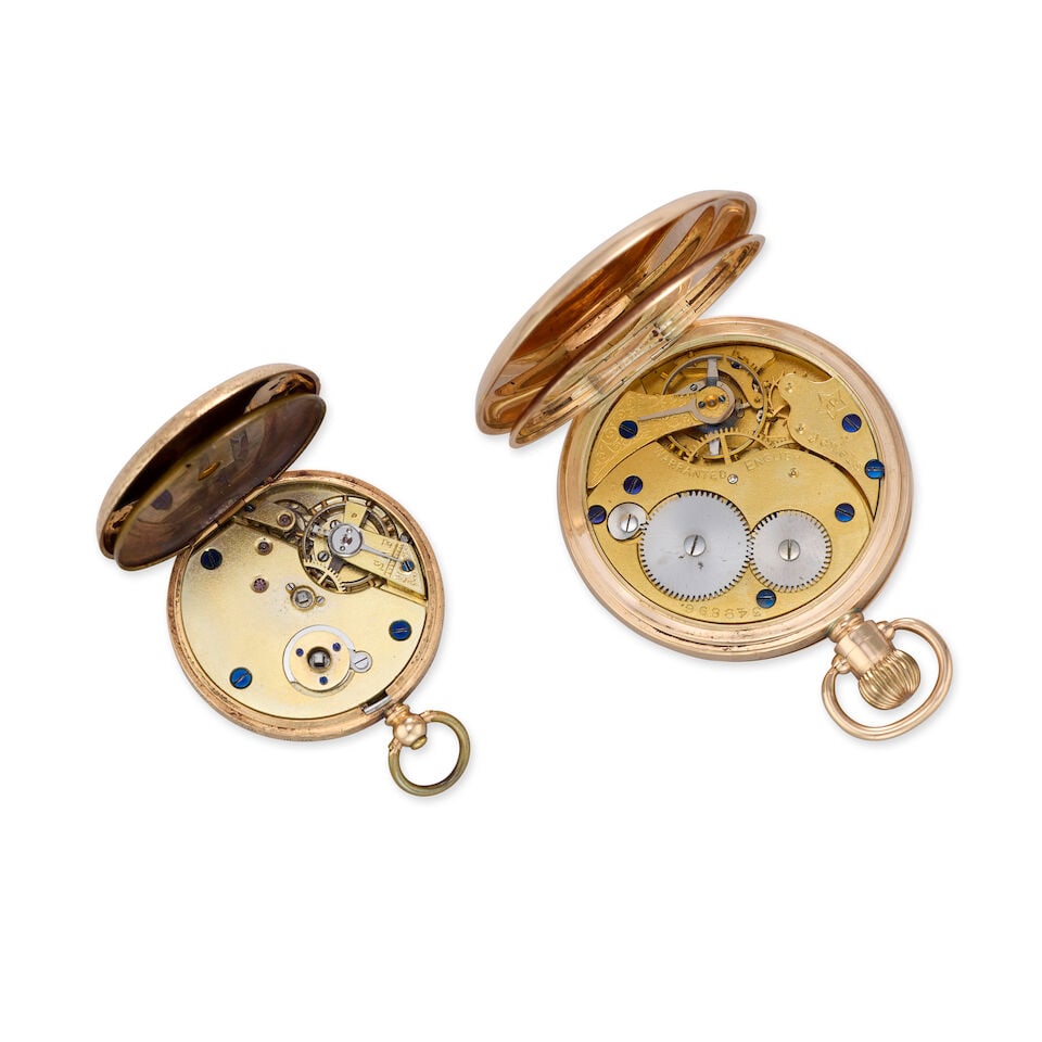 A lot of two gold pocket watch (2) Various dates - 2