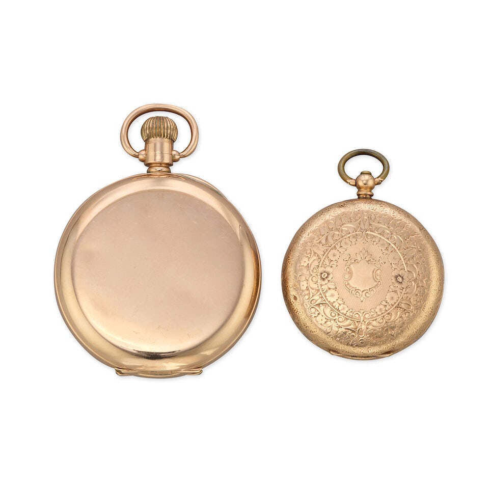 A lot of two gold pocket watch (2) Various dates - 3