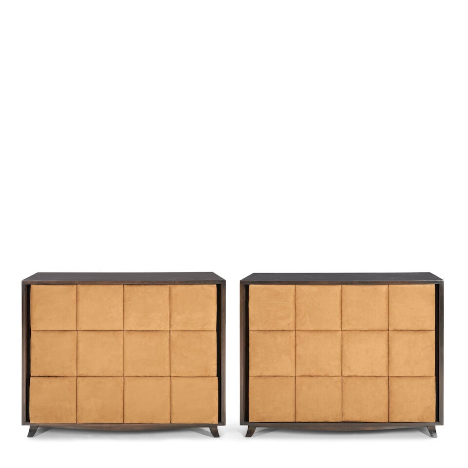 GILBERT ROHDE (1894-1944) FOR HERMAN MILLER Pair of Chests of Drawers, Model 41401940smahogany, ... (1 of 2)