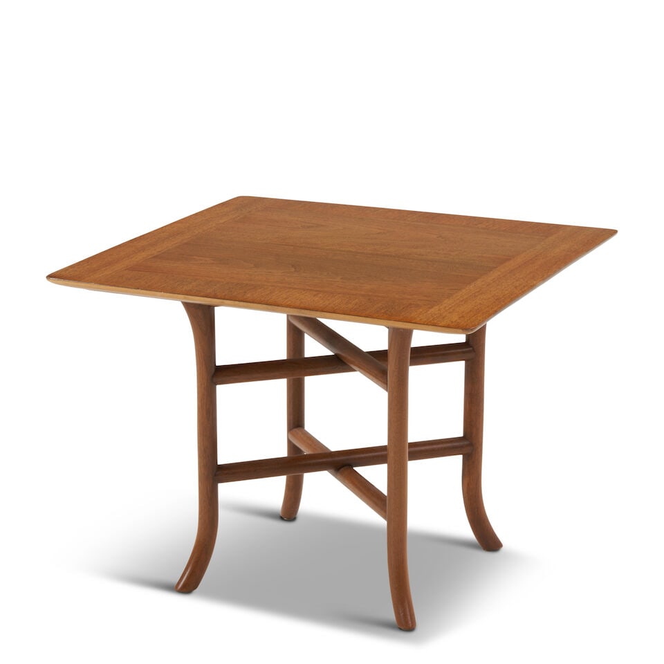 T.H. ROBSJOHN-GIBBINGS (1905-1976) FOR WIDDICOMB Side Table, model no. 33351950swalnut, walnut v... (1 of 2)