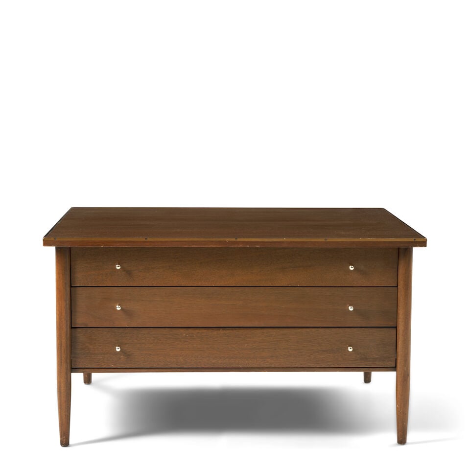 PAUL MCCOBB (1917-1969) FOR H. SACKS AND SONS Three-Drawer End Table Model No. 70121950smahogany... (1 of 2)