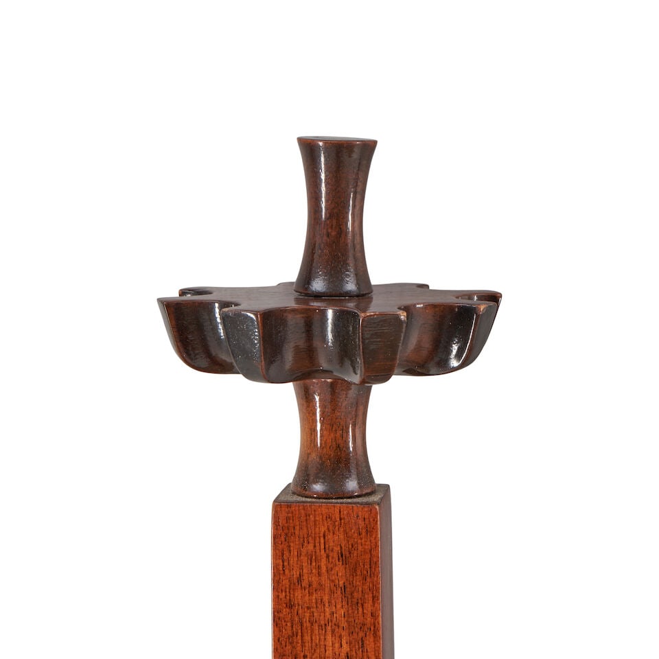 TOMMI PARZINGER (1903-1981) Two-Poster King Headboard, Model 185lacquered mahogany, unmarkedheig... - 2