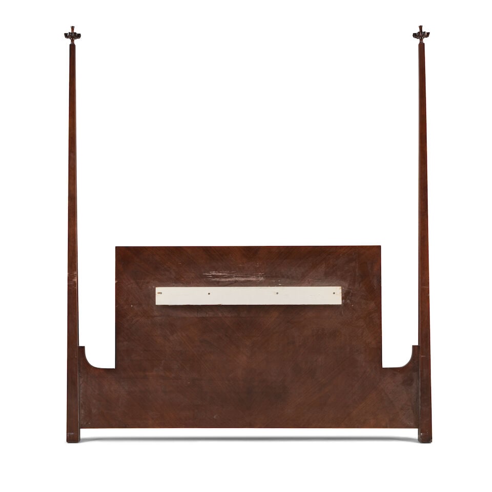 TOMMI PARZINGER (1903-1981) Two-Poster King Headboard, Model 185lacquered mahogany, unmarkedheig... - 3