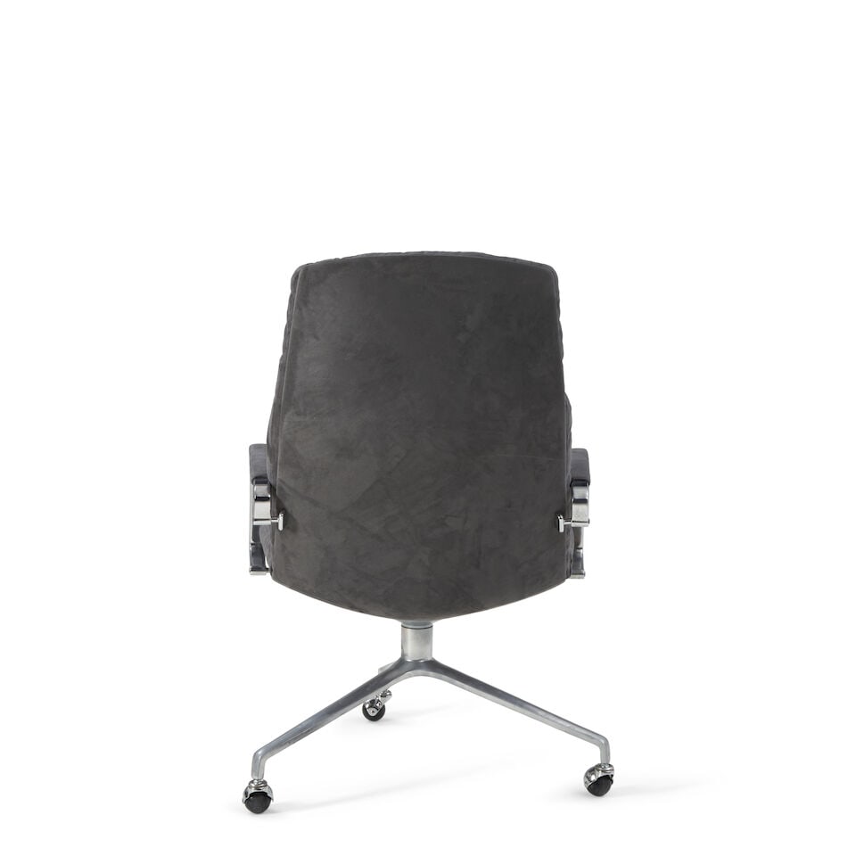 PREBEN FABRICIUS AND JORGEN KASTHOLM FOR KILL INTERNATIONAL Rare FK86 Desk Chair1960s stainless ... - 2