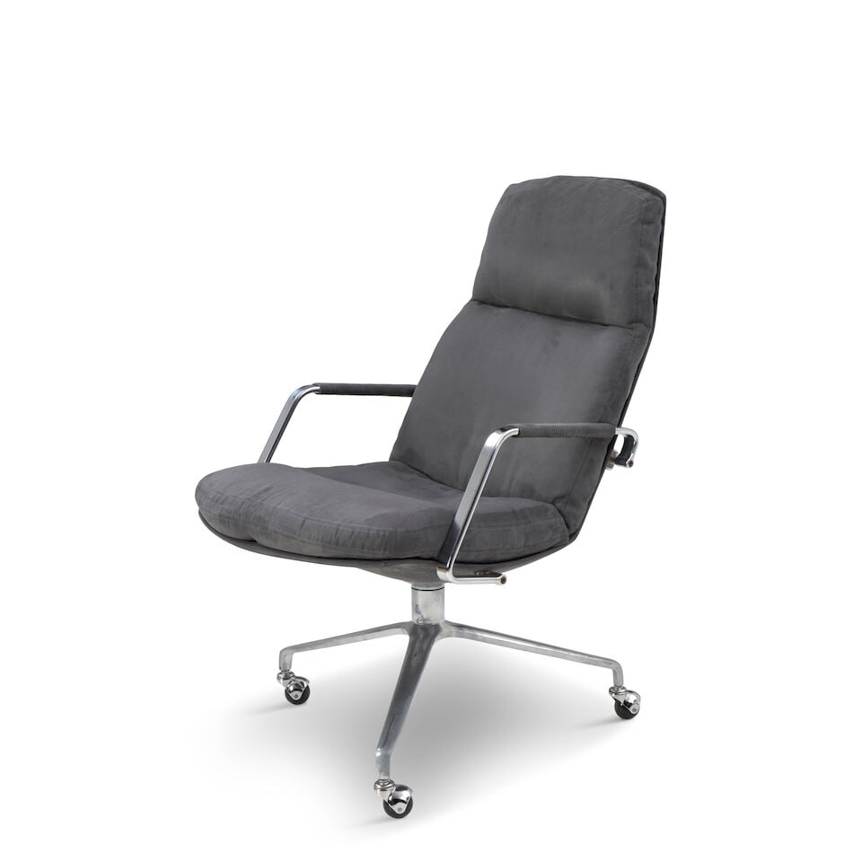 PREBEN FABRICIUS AND JORGEN KASTHOLM FOR KILL INTERNATIONAL Rare FK86 Desk Chair1960s stainless ... - 3