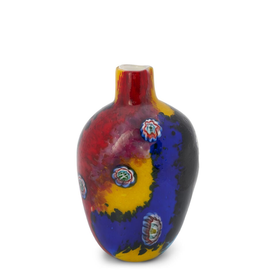 A.V.E.M. (ARTISTIC PRODUCTION 1932-1972) 'Color Oriente' Vasecirca 1960glass with murrines, unma... (1 of 4)