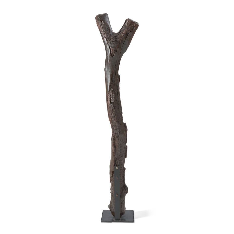 DOGON Ladder20th centurywood, steel baseheight 72in - 2