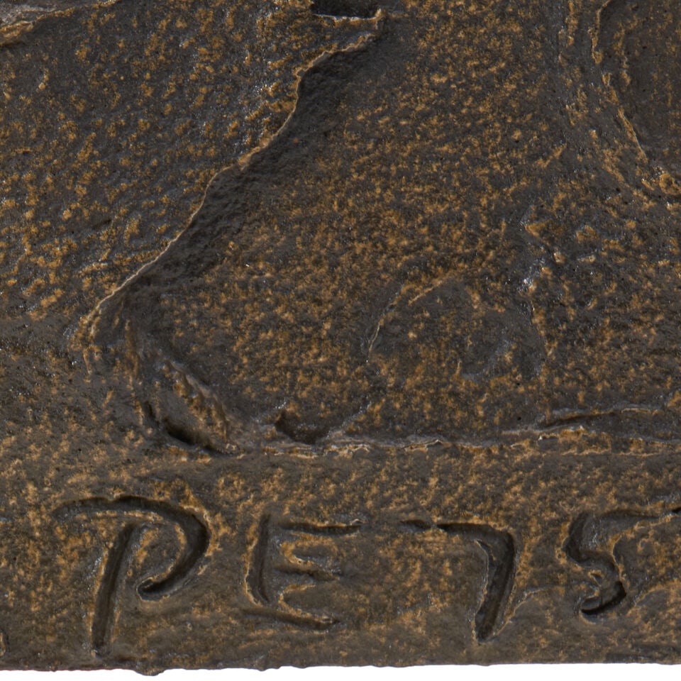 PAUL EVANS (1931-1987) Wall-mounted Console Tabledated 1975bronze resin, wood, French-cleat moun... - 3