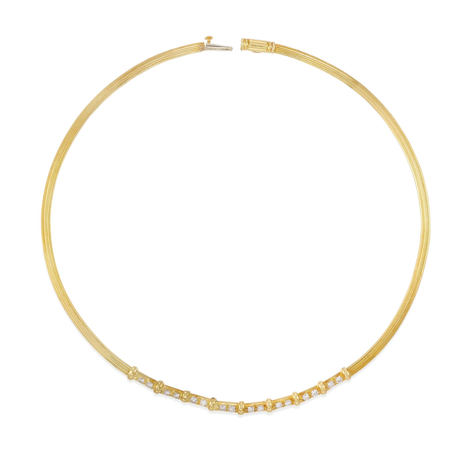 HENRY DUNAY: AN 18K GOLD AND DIAMOND NECKLACE (1 of 1)