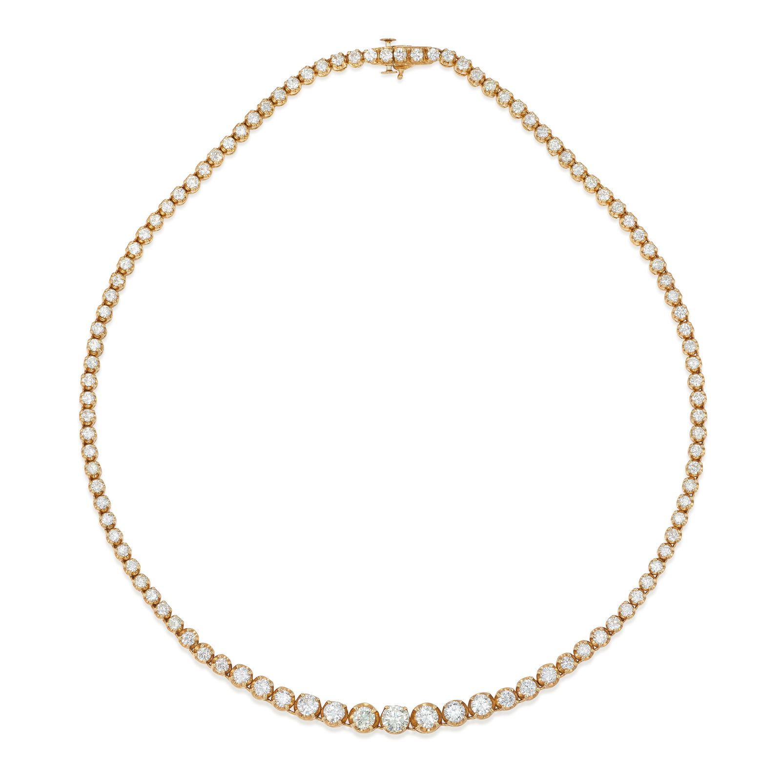 A 14K GOLD AND DIAMOND NECKLACE (1 of 1)
